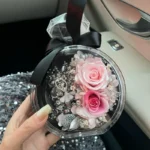 Long-lasting Natural Rose Gifts for Valentine's Day and Mother's Day Immortal Eternal Ente Roses in Acrylic Perfume Bottles - Image 5