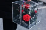 2024 Best Selling Preserved Flowers Clear Acrylic Picture Frame Gift for Women Mom - Image 5