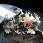 Eternal Flower Finished Metal Glass Flower House True Flower Birthday Gift Valentine's Day Gift Mother's Day Gift - Image 3