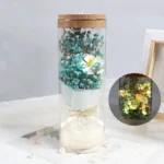 Soap Flower Sunflower & Dried Flower Bouquet in Glass Dome Manufacturer Wholesale for Mother's Day Gift - Image 3