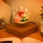 New Magnetic Levitation Flower Rose Light Gift Living Room Bedside LED Levitating Floating Table Home Decoration Lamp - Image 5
