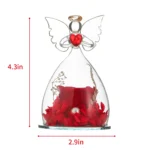Hot Sale Angel Glass Dome Forever Preserved Real Roses Unique Gifts for Mother's Day Christmas Graduation Valentine's Day - Image 5