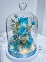 Mothers Day Gift Everlasting Enchanted Eternity Infinity Forever Eternal Flower Preserved Rose in a Glass Cover - Image 2