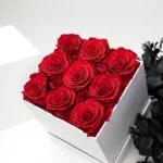 Real Natural Long Life Lasting Everlasting Immortal Forever Eternal Preserved Roses Head Flower in Gift Box for Valentines Gift