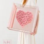 Tondo Hot Sale Luxury Acrylic Boxes With Mirror for Flowers - Image 3