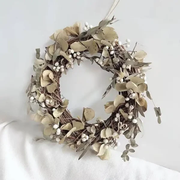 PPS01 Natural Dried Tallow Berries Small Ginkgo Flower for Decoration Preserved Seed Sapium Christmas Thanksgiving Factory Price