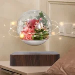 New Magnetic Levitation Flower Rose Light Gift Living Room Bedside LED Levitating Floating Table Home Decoration Lamp - Image 3