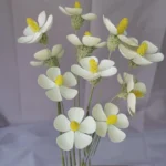 DFF63 Splicing Violet Wholesale Handmade Violet Artificial Flower Bouquet. Mixed with butterfly Orchid Multiple Colors - Image 4