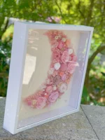 Handmade Man-made Board Eye-catching Stylish 3d Effect Preserved Flowers Rose Frame Album Display Frame for Students - Image 2