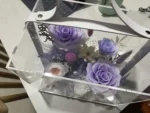 Purple Roses Forever Flower Never Dying Roses Inside Acrylic Boxes - Image 6