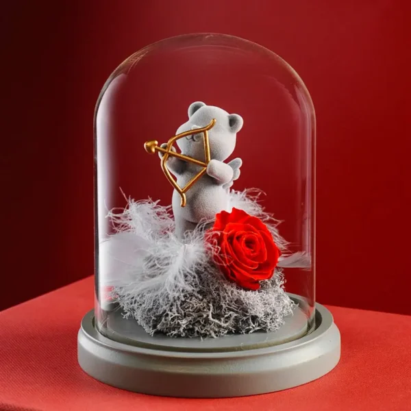 High Quality Mini Preserved Rose Eternal Artificial Rose Gift for Women Mom and Girl on Valentine's Day or Graduation