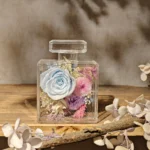 Handmade Elegant Forever Flower Valentine Day Gift Box Present Real Preserved Immortal Eternity Rose in a Acrylic Diamond Box - Image 6