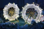 New Arrival Home LED Handicraft Metal Statue Ferris Wheel Show Pieces Christmas Metal Decorations for Home Decoration - Image 3