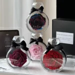 Long-lasting Natural Rose Gifts for Valentine's Day and Mother's Day Immortal Eternal Ente Roses in Acrylic Perfume Bottles - Image 6