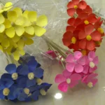 DFF63 Splicing Violet Wholesale Handmade Violet Artificial Flower Bouquet. Mixed with butterfly Orchid Multiple Colors - Image 6