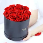 Preserved Flowers Bouquet Rosas Round Flower Box Everlasting Forever Eternal Rose in Gift Box Luxury Gift Box Preserved Roses