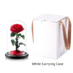 Beauty and the Beast Rose Personalized Customized Forever Roses Real Preserved Eternity Rose in Glass Dome - Image 5