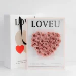 Acrylic Transparent Panoramic Love Flower Box Heart-Shaped Preserved Rose Flower Packaging Box Bouquet Gift Box With Tote Bag - Image 5