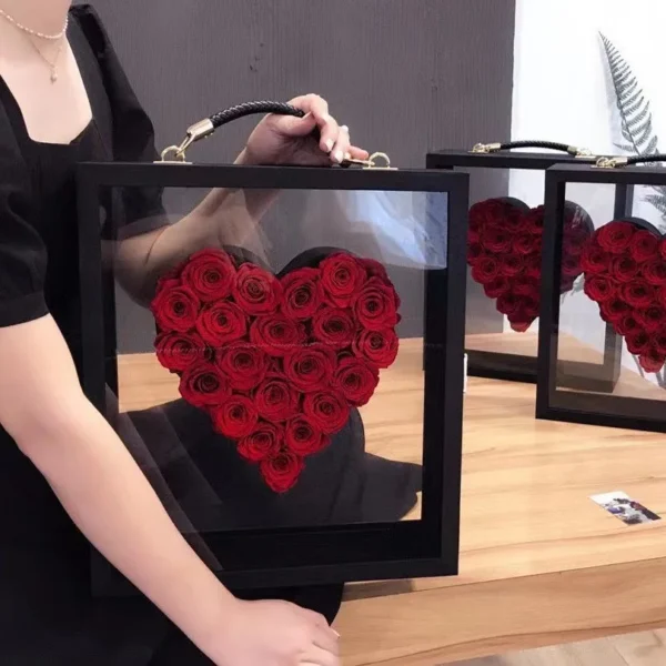 OEM Gift Boxed Preserved Rose Eternal Rose Black Knight Black Princess Qixi Valentine's Day Gift