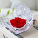 In Ring Box Crystal Eternal Forever Rose Valentine Mother's Day Gift with Preserved Rose - Image 6