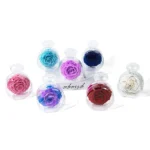 Wholesale Preserved Rose Flower Gifts Box Perfume Bottle Material to Make Eternal Flowers Acrylic Eternal Flower - Image 2