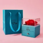 Manufacturers Popular New Rose Immortal Flower Gift Box for Necklaces Rings Jewellery-for Weddings Mother's Days Graduations - Image 4