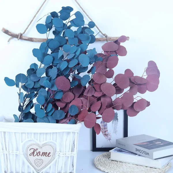 PPL20 E. Polyanthemos Hot Selling Bleached Eucalyptus Apple Leaves Flower Decoration for Home Wedding Valentine's Day INS