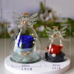 Hot Sale Angel Glass Dome Forever Preserved Real Roses Unique Gifts for Mother's Day Christmas Graduation Valentine's Day - Image 6