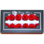 PRB13 Rose 3-4cm Factory Preserved Everlasting Fresh Natural Wreaths Long Lasting Decorative Flowers for Day Valentine's Day - Image 5