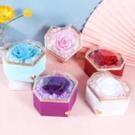2024 Top High Quality Acrylic Heart Flower Box for Roses With Jewelry for Valentine's Day - Image 6