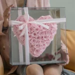 2025 Tiktok Hot Selling Valentine Gifts Preserved Rose in Acrylic Mirror Box With Eternal Rose - Image 4