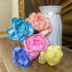 DFF59 Splicing Peony 2024 INS Style Artificial Peony Flower Handmade Wooden Flower DIY Sola Flower for Home Wedding Decor - Image 4