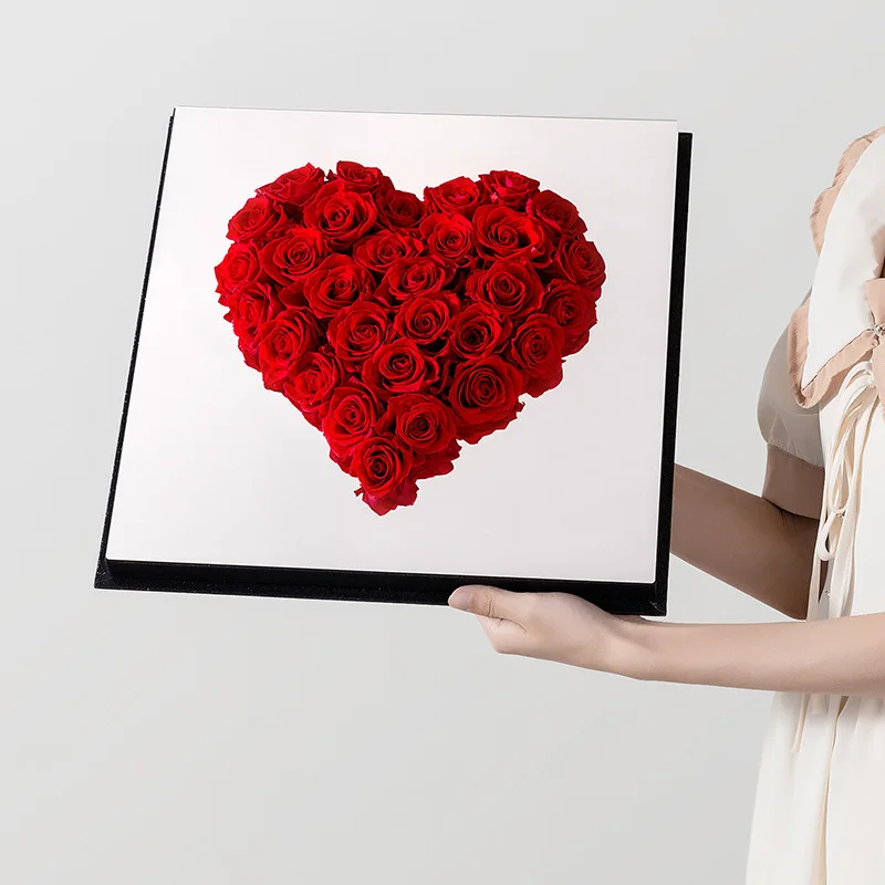 Hdf4b01fa18dc4fabb334115a230fc1caC.webp Tondo Hot Sale Luxury Acrylic Boxes With Mirror for Flowers - Image 1