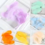 PPP01-Feather 100pcs/bag Assorted Colors 5-8cm Small Goose Fluffy Feathers for DIY Craft - Image 4