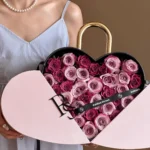 Valentine's Day Gift Forever Flower Preserved Roses Heart Box Eternal Real Rose Heart Shape Box Preserved Rose in Heart Box - Image 2