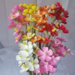 DFF63 Splicing Violet Wholesale Handmade Violet Artificial Flower Bouquet. Mixed with butterfly Orchid Multiple Colors