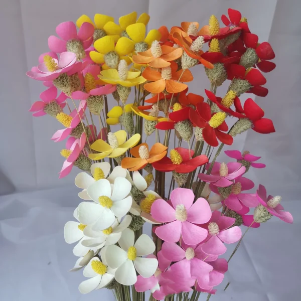 DFF63 Splicing Violet Wholesale Handmade Violet Artificial Flower Bouquet. Mixed with butterfly Orchid Multiple Colors