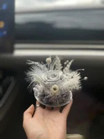 Wholesale Factory Everlasting Flower Rose Car Decoration Ornament for Girls Car Interior Valentine's Day Gift - Image 5