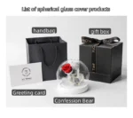 Mothers Day Gifts Preserved Flower Glass Dome Eternal Flower Teddy Bear Gift Box House Decorative Luxury Gift Box - Image 5