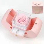 Apple Creative Preserved Forever Flower Gift Box for Mother's Day Includes Lipstick Perfume-Sent Friends Valentine's Day - Image 2
