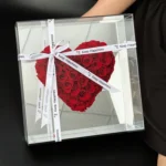 Real Natural Preserved Rose Mother's Day Valentine's Day Gift Eternal Rose in Acrylic Box for Business Gifts