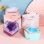 2024 Top High Quality Acrylic Heart Flower Box for Roses With Jewelry for Valentine's Day - Image 5