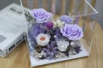Purple Roses Forever Flower Never Dying Roses Inside Acrylic Boxes - Image 3